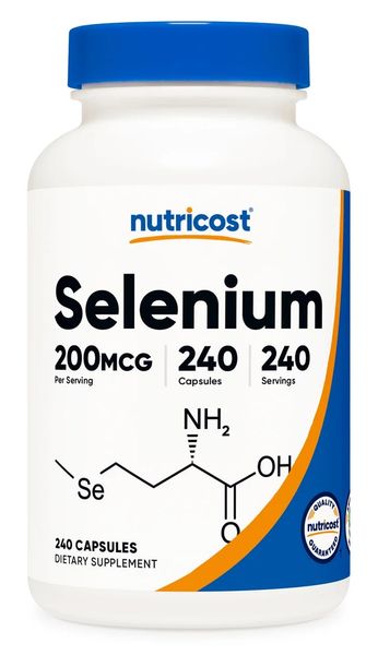 NUTRICOST Selenium 200 mcg - Selen 200 (240 kaps.) zdjęcie 1