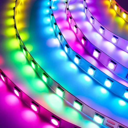 TAŚMA LED RGB 5m Ledy 5050 Listwa 5V KOLOROWA NA PILOTA + APLIKACJA na Arena.pl