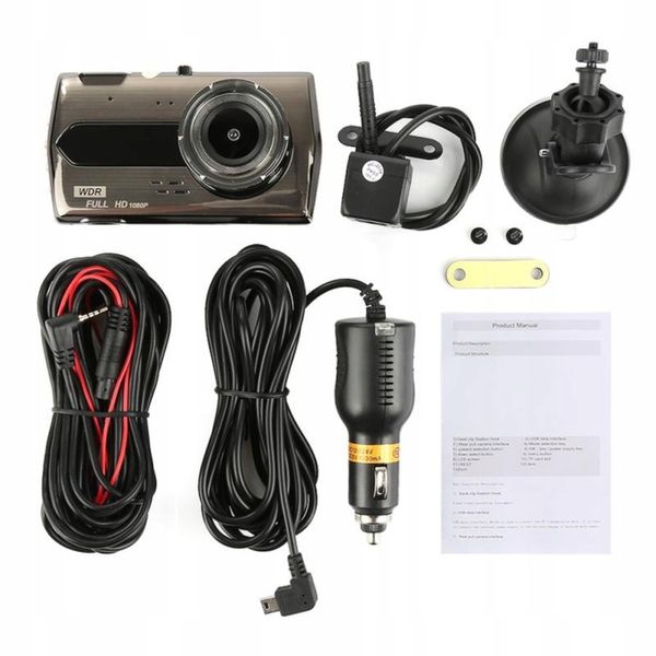 KAMERA REJESTRATOR JAZDY VIDEO PRZÓD I TYŁ FUUL HD zdjęcie 6