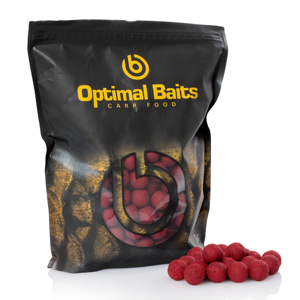 Optimal Baits Kulki proteinowe zanętowe TRUSKAWKA 15mm zdjęcie 1
