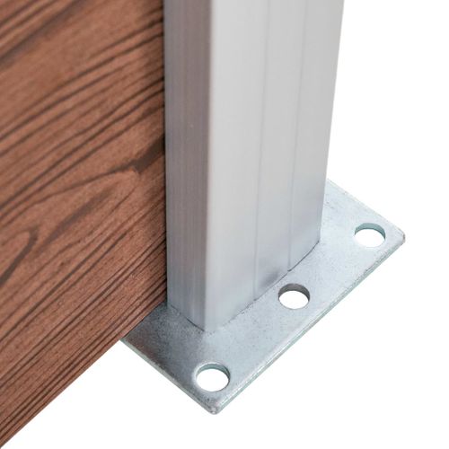 OGRODZENIE PŁOT DO OGRODU WPC BRĄZOWE 526x186cm na Arena.pl