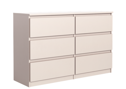 NOWOCZESNA KOMODA 6SZUFLAD 120CM KASZMIR POJEMNA SZAFKA DO SALONU SYPIALNI na Arena.pl