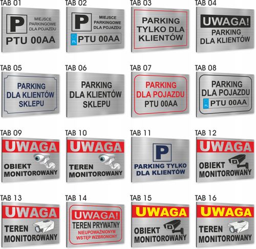 Tabliczka dibond nadruk uv Znak Tablica UWAGA TWÓJ TEKST na Arena.pl