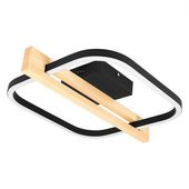 ŻYRANDOL LED PRIVIO 16W 4000K CZARNY Z ŚWITŁEM 1500LM IP20