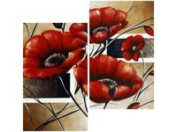 60X60CM POLNE MAKI DWU OBRAZ ŚCIAN