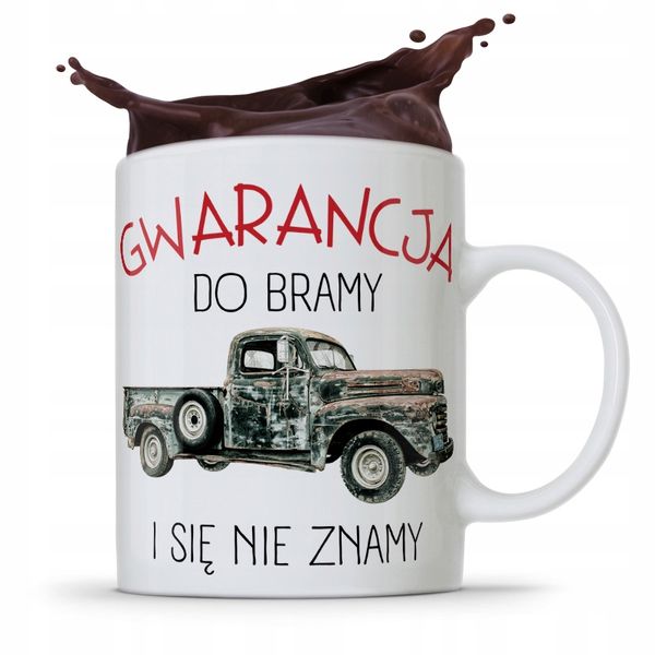 Kubek Prezent Dla Mechanika Gwarancja Do Bramy Z Nadrukiem Ze Zdjęciem zdjęcie 1