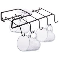 Wieszak na Kubki Filiżanki Podszafkowy Podwieszany Uchwyt bez Wiercenia