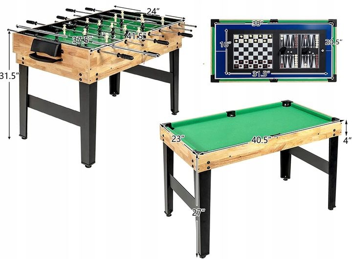 MULTI STÓŁ DO GIER 10w1 PIŁKARZYKI PING PONG zdjęcie 2