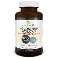 COLOSTRUM WOŁOWE kolostrum 40% immunoglobulin siara bydlęca - 100 kapsułek