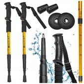 KIJKI TREKKINGOWE CHODZENIA GÓRY KIJE NORDIC WALKING SKŁADANE REGULOWANE