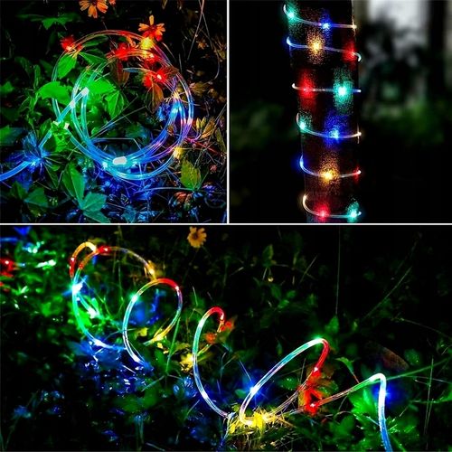 WĄŻ ŚWIETLNY ZEWNĘTRZNY 240 LED LAMPKI CHOINKOWE IP44 10m WIELOKOLOWY na Arena.pl