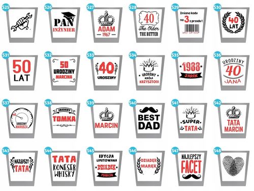 ZESTAW KARAFKA PUDEŁKO SZKLANKI Z GRAWEREM PREZENT URODZINY TATY CHŁOPAKA na Arena.pl