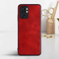 Etui AIORIA LEATHER do Xiaomi Redmi Note 10 / 10S / Poco M5S czerwony