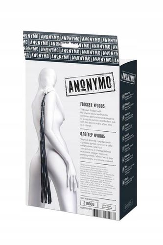 anonymo flogger, pu leather, black, 64 cm na Arena.pl