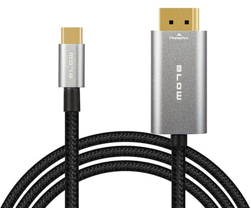 Kabel Display Port - USB-C 8K 2 metry plecionka Blow na Arena.pl