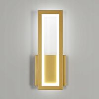 KINKIET LAMPA LED ŚCIENNA ZŁOTY W KORYTARZU SALONU NOWOCZESNY 16W 6500K