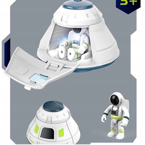 Zestaw Stacja Kosmiczna Wahadłowiec Łazik Figurki Astronautów dla dzieci 3+ na Arena.pl