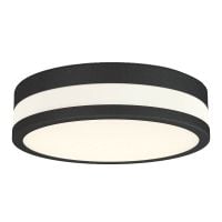 Czarna lampa przysufitowa Kari LED 18W 3000k do przedpokoju