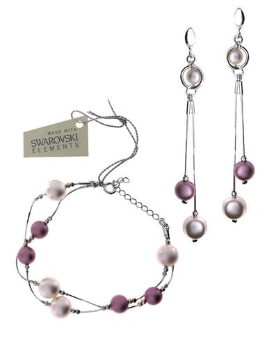 komplet srebro elementy Swarovski® na Arena.pl