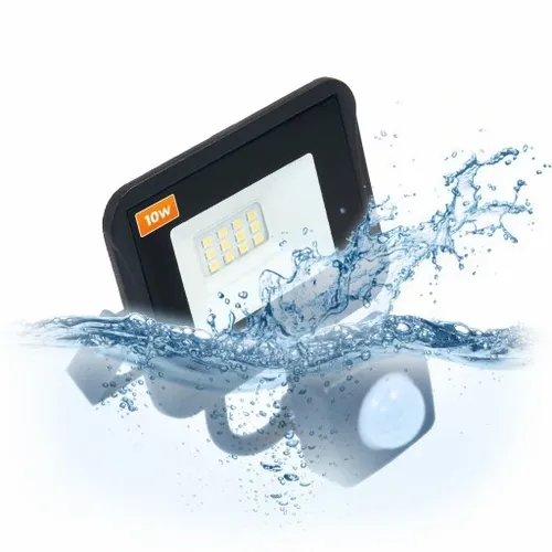 Naświetlacz halogen lampa LED z czujnik ruchu 10W na Arena.pl