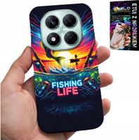 ETUI DO XIAOMI NOTE 14 PRO+ 5G - WZORY WĘDKARSKIE RYBY POŁÓW WĘDKA PLECKI