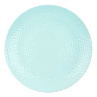 Talerz deserowy płaski płytki ceramiczny pastelowy zielony RELIEF 21 cm