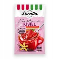 LUCATTO Kisiel truskawka z wanilią- z kawałkami owoców 31,5g
