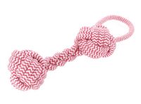 Zabawka dla psa do przeciągania i aportowania - Dingo Kość 22cm różowa