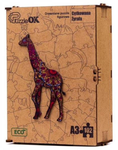Puzzle Drewniane Eco Żyrafa A3 Puza3-00732 zdjęcie 5