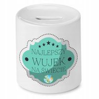 Skarbonka Dla Wujka Najlepszy Wujek Na Świecie Z Nadrukiem Ze Zdjęciem