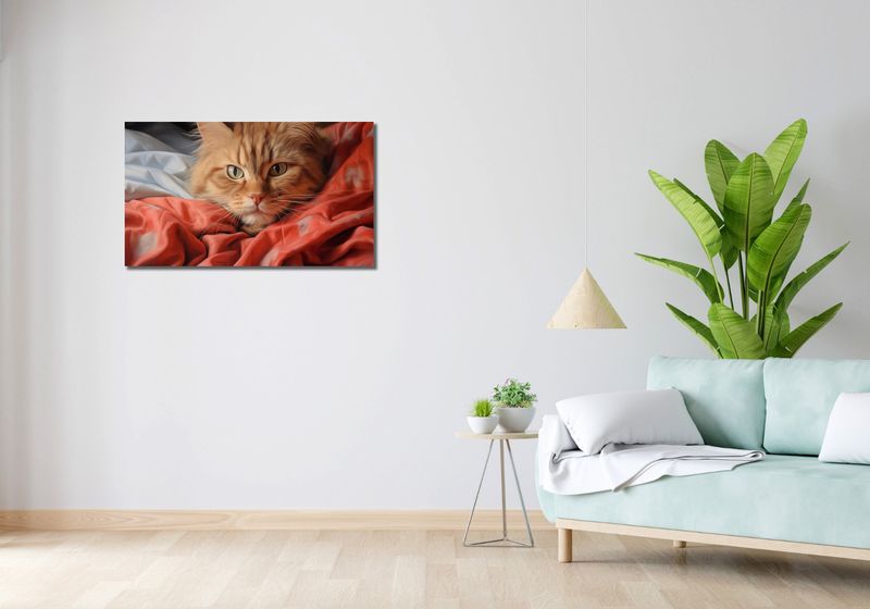 Obraz 90x50cm Mruczący Spokój zdjęcie 2