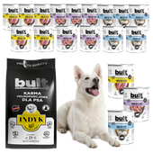 BULT sucha i mokra karma dla psa Jagnięcina 17,4kg - 18x800g + 3kg