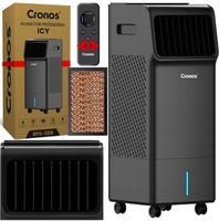 KLIMATOR KLIMATYZER PRZENOŚNY ZBIORNIK 18L 1200 m³/h CZARNY 4w1 PILOT