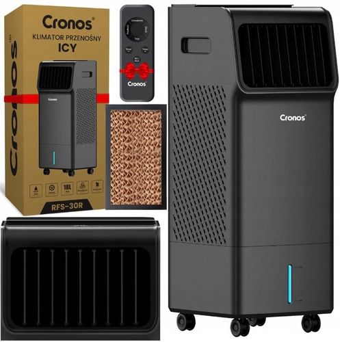 KLIMATOR KLIMATYZER PRZENOŚNY ZBIORNIK 18L 1200 m³/h CZARNY 4w1 PILOT na Arena.pl