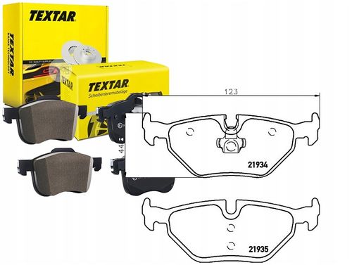 TEXTAR KLOCKI HAMULCOWE TYŁ BMW 3 E46 325I 328I na Arena.pl