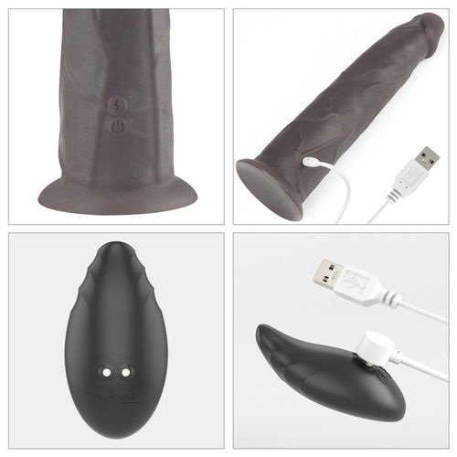 9.0'' dual layered platinum silicone rotator na Arena.pl