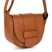 Camelowa Vera Pelle Damska Skórzana Mała Torebka Listonoszka X41