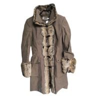 Kurtka Zimowa Damska Ciepła Wygodna Brązowa Rozmiar 30 Bawełniana