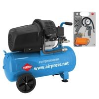 kompresor olejowy 50l dwutłokowy typ v 50l hl 425-50 + kit - ap 36888