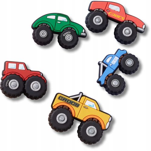 Crocs Przypinki Ozdoby Piny Charms Jibbitz Do Butów Monster Truck 5pc na Arena.pl