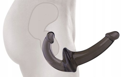 DWUSTRONNY ŻELOWY PENIS STRAP ON DLA PAR BEZ PASÓW na Arena.pl