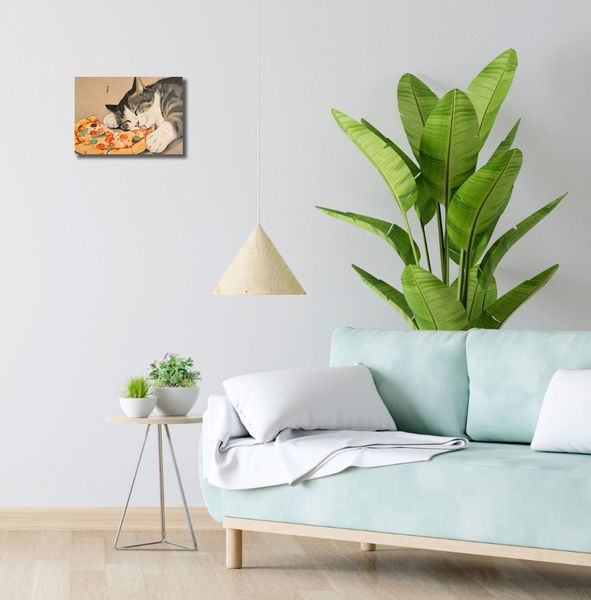 Obraz 30x20cm Pizza Dla Kota zdjęcie 2