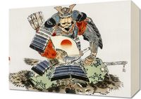 Obraz 40x30cm Samurai, Kōno Bairei Japoński Vintage do Salonu