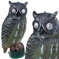 ODSTRASZACZ PTAKÓW MYSZY SOWA Z DŹWIĘKIEM i Oczami świecącymi GŁOWA LED