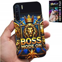 ETUI DO OPPO A91 - BOSS LEW Z KORONĄ NA TARCZY CASE + FOLIA