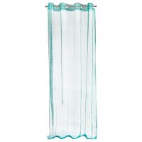 Firana gotowa na przelotkach ANIKA 140x250 Eurofirany turkusowa
