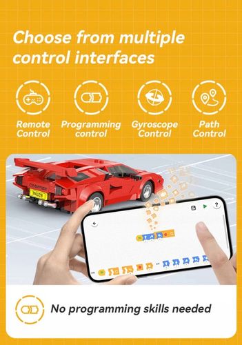 KLOCKI CADA AUTO SPORTOWE STEROWANE RC 1:20 RED SHADOW 328 EL. DUAL MODE na Arena.pl