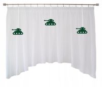 FIRANA dziecięca militaria czołg moro zielone woal biały 300x145