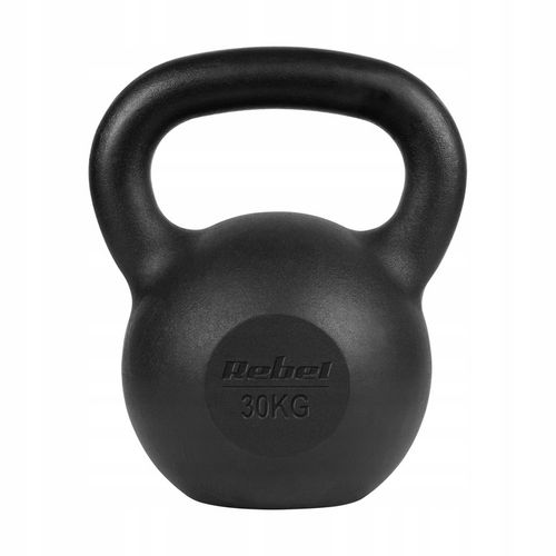 Kettlebell żeliwny 30kg kettle hantel obciążenie odważnik do ćwiczeń Rebel na Arena.pl