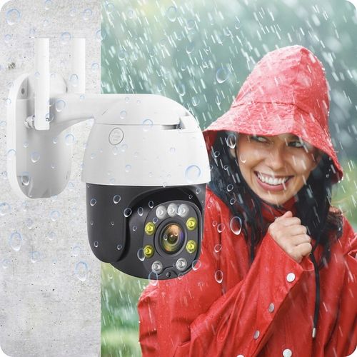 Obrotowa Kamera WiFi Zewnętrzna Bezprzewodowa 5MPX 5MP Alarm Czujnik Ruchu na Arena.pl